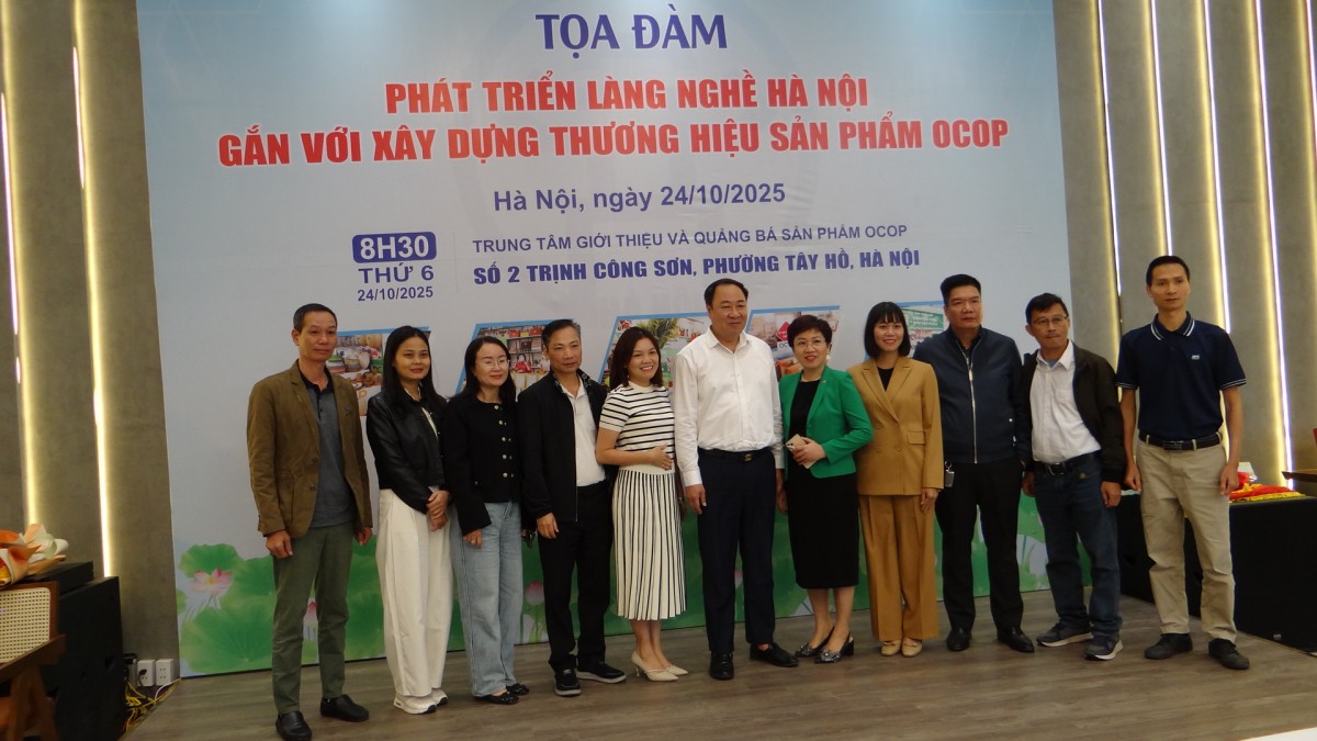 Tọa đàm “Phát triển làng nghề Hà Nội gắn với xây dựng thương hiệu sản phẩm OCOP”