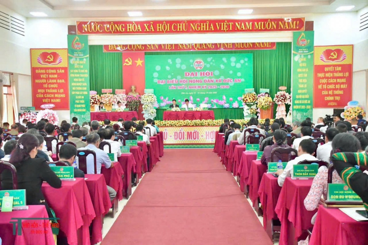 Đại hội Đại biểu Hội Nông dân xã Đức An lần thứ I, nhiệm kỳ 2025 – 2030
