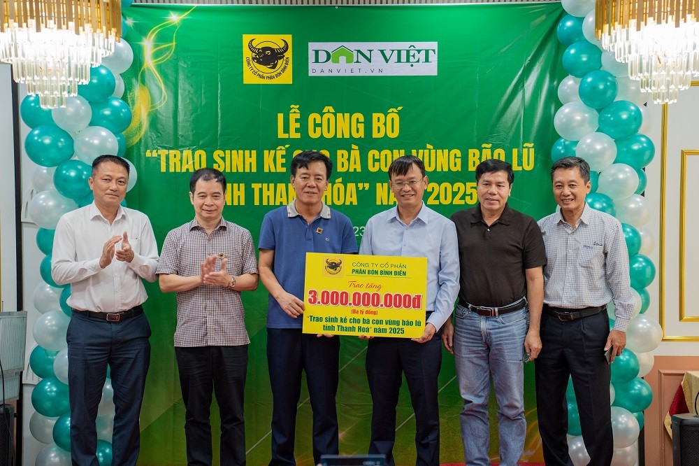 Phân bón Bình Điền và Báo NTNN phát động chương trình Trao sinh kế cho bà con vùng bão lũ ở Thanh Hóa Phân bón Bình Điền và Báo NTNN phát động chương trình Trao sinh kế cho bà con vùng bão lũ ở Thanh Hóa