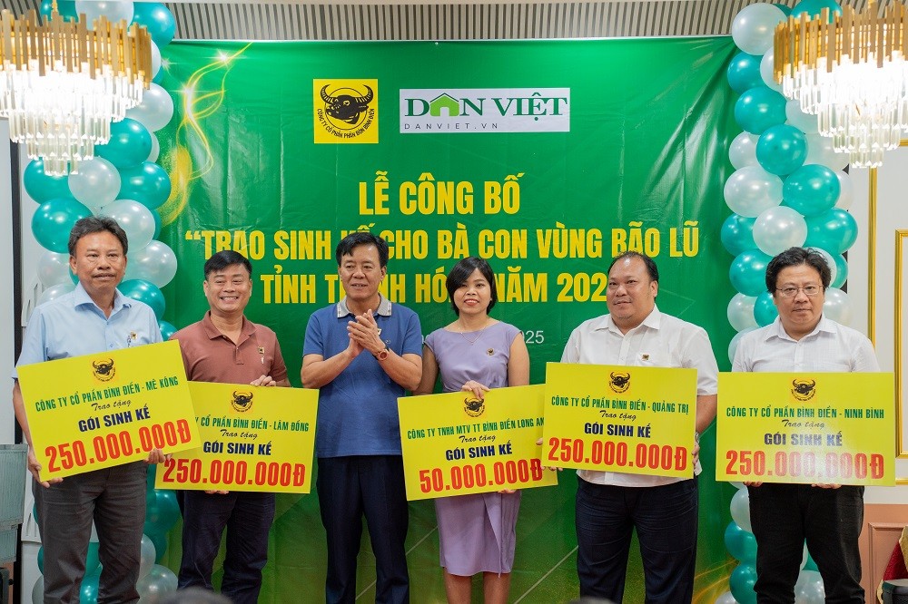 Phân bón Bình Điền và Báo NTNN phát động chương trình Trao sinh kế cho bà con vùng bão lũ ở Thanh Hóa Phân bón Bình Điền và Báo NTNN phát động chương trình Trao sinh kế cho bà con vùng bão lũ ở Thanh Hóa
