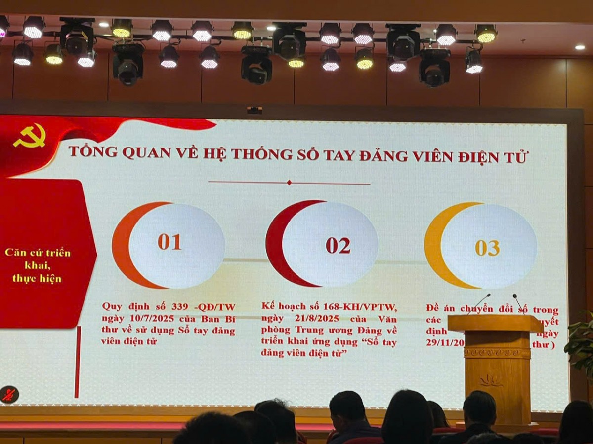 Chính thức triển khai Sổ tay đảng viên điện tử trên toàn quốc Chính thức triển khai Sổ tay đảng viên điện tử trên toàn quốc