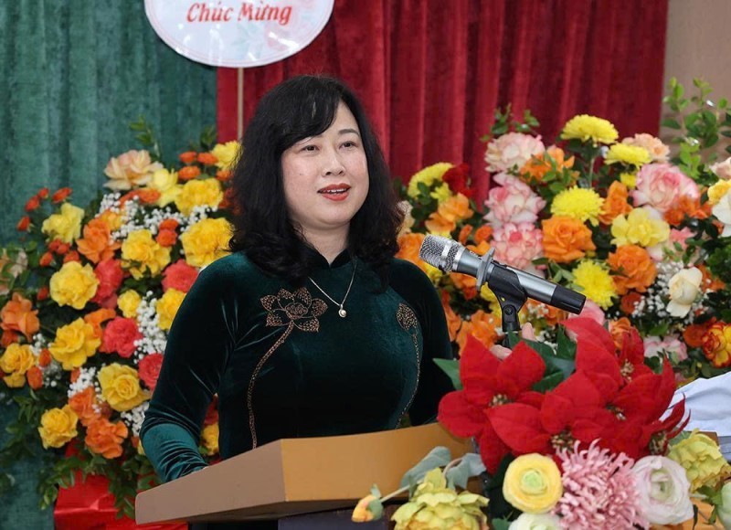 Bộ trưởng Bộ Y tế Đào Hồng Lan phát biểu tại lễ công bố Quyết định bổ nhiệm Viện trưởng Viện Dược liệu, ngày 06/11/2025, tại Hà Nội. Ảnh: https://moh.gov.vn