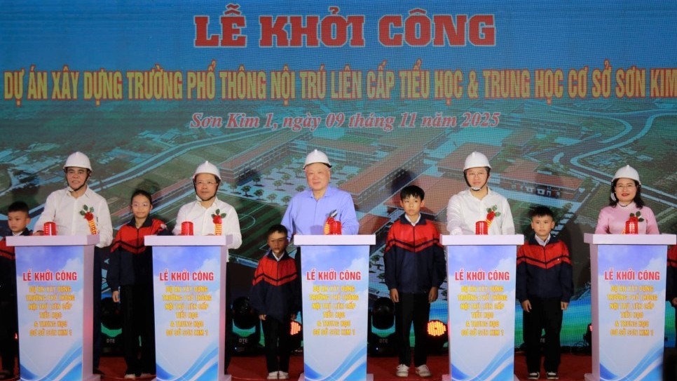 Hà Tĩnh khởi công xây dựng 2 trường phổ thông nội trú liên cấp TH&THCS