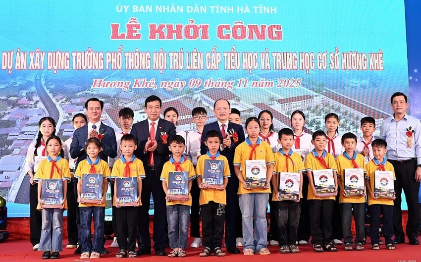 Hà Tĩnh khởi công xây dựng 2 trường phổ thông nội trú liên cấp TH&THCS