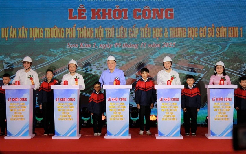 Hà Tĩnh khởi công xây dựng 2 trường phổ thông nội trú liên cấp TH&THCS