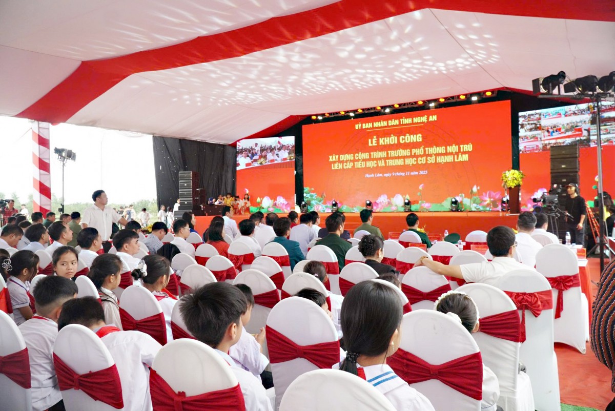 Khởi công xây dựng 9 trường phổ thông nội trú liên cấp ở các xã biên giới Nghệ An