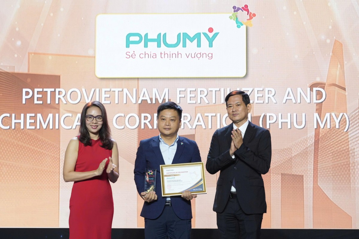 PVFCCo – Phú Mỹ lần thứ 5 liên tiếp được vinh danh 