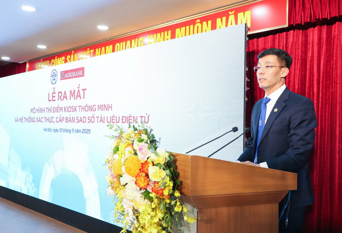Ra mắt mô hình thí điểm Kiosk thông minh: Agribank đồng hành cùng TP Hà Nội trong chuyển đổi số