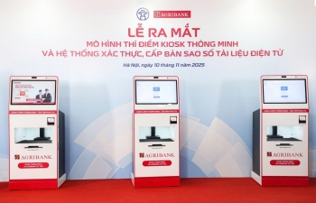 Ra mắt mô hình thí điểm Kiosk thông minh: Agribank đồng hành cùng TP Hà Nội trong chuyển đổi số
