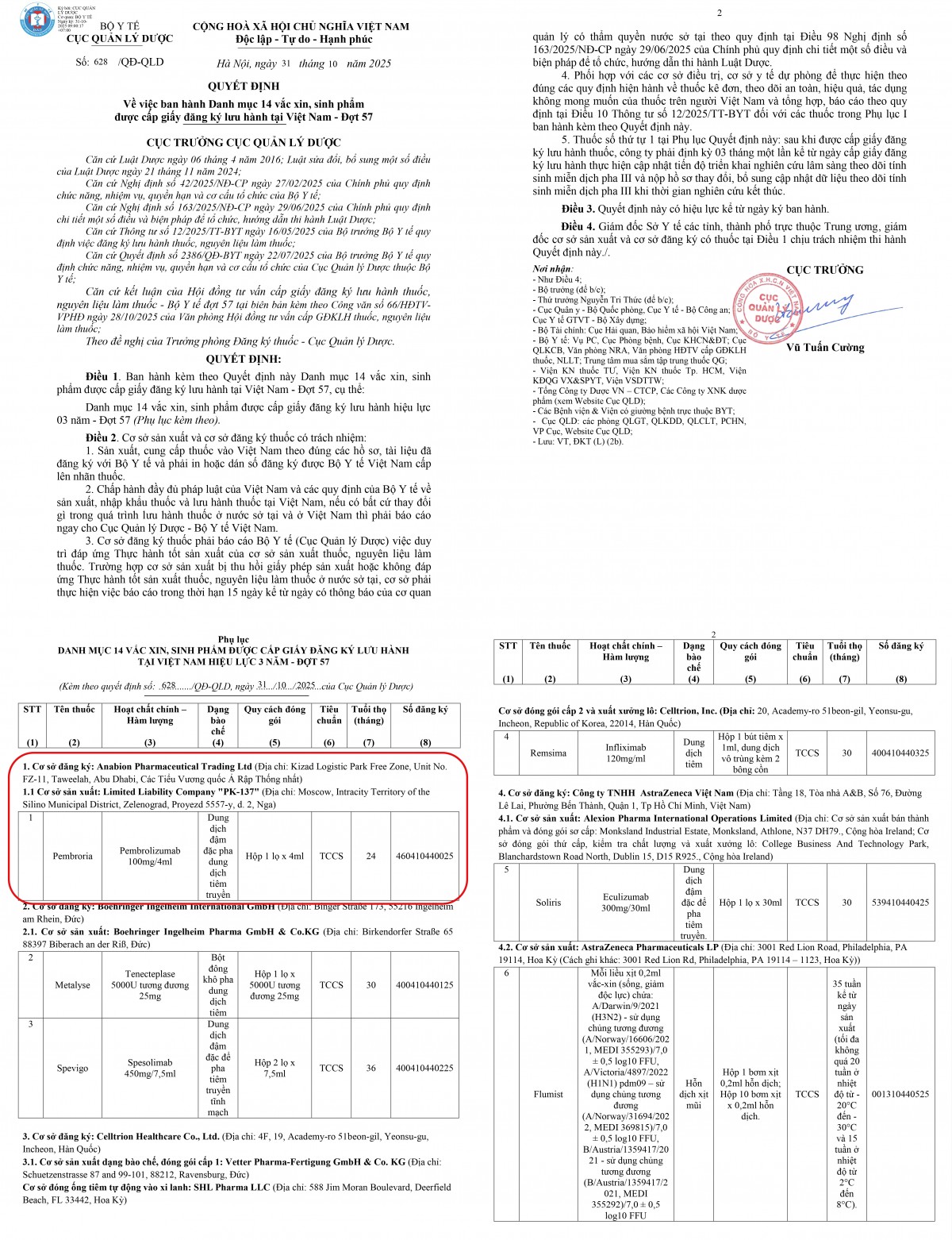 Bệnh viện K lên tiếng về việc sử dụng thuốc điều trị ung thư từ Nga