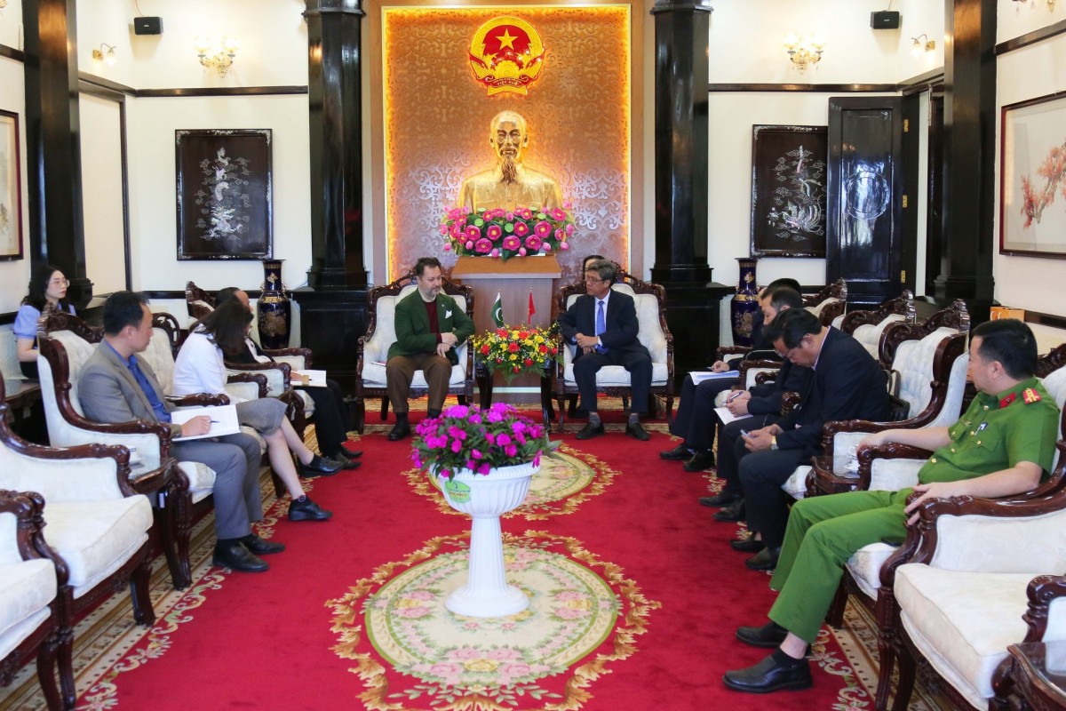 Đại sứ Đặc mệnh Toàn quyền Cộng hòa Hồi giáo Pakistan tại Việt Nam thăm và làm việc tại tỉnh Lâm Đồng