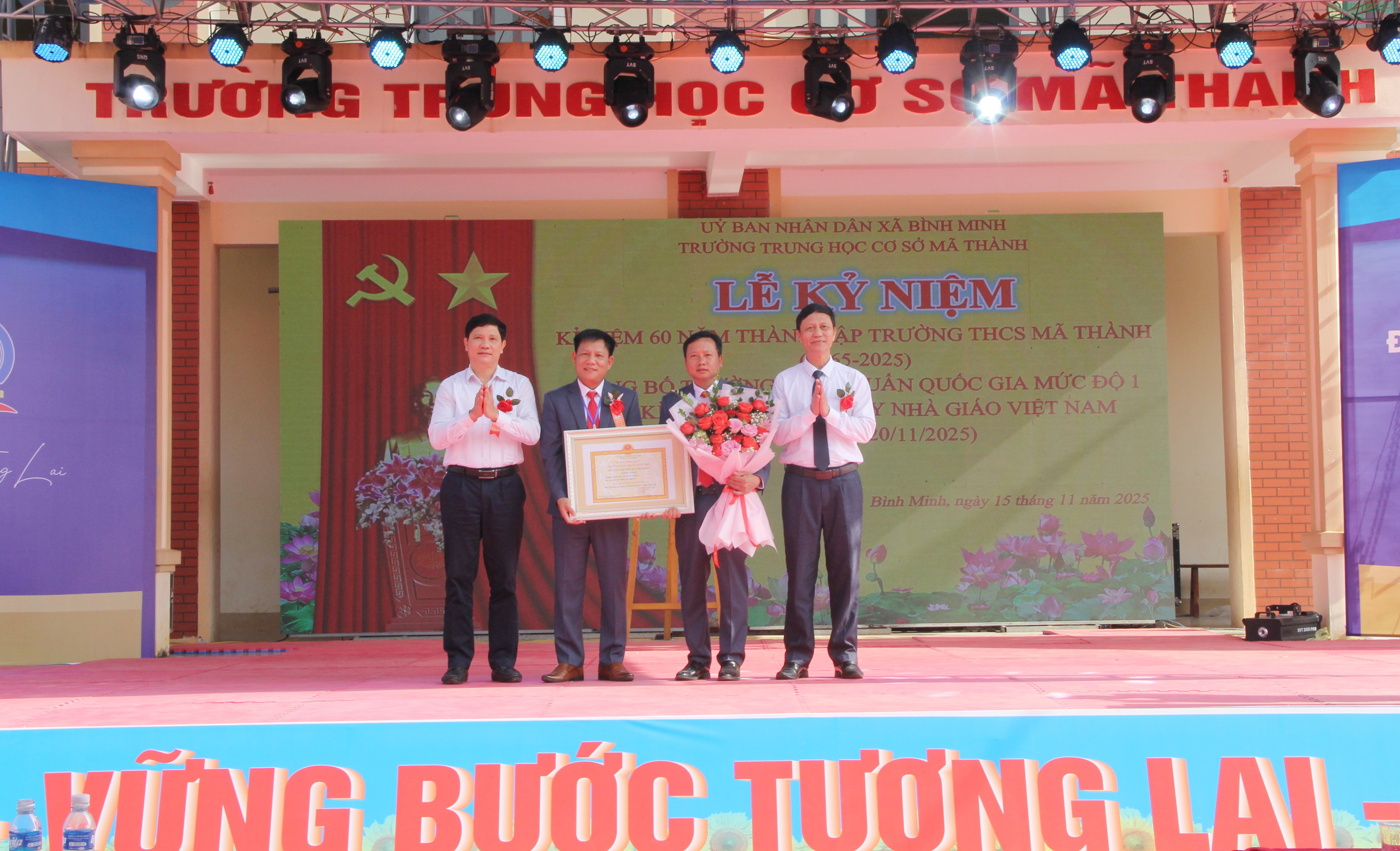 Trường THCS Mã Thành đạt chuẩn Quốc gia trên hành trình 60 năm xây dựng và phát triển