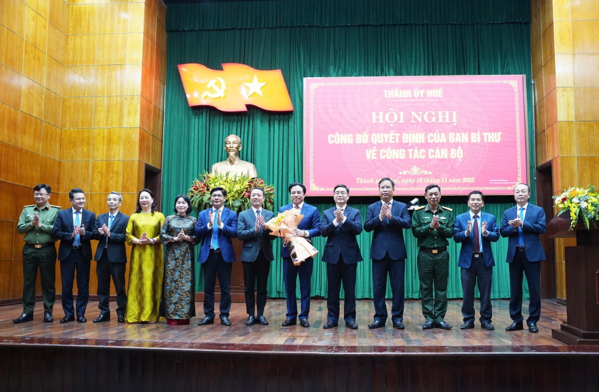 Ông Nguyễn Khắc Toàn được điều động, chỉ định giữ chức Phó Bí thư Thành ủy Huế