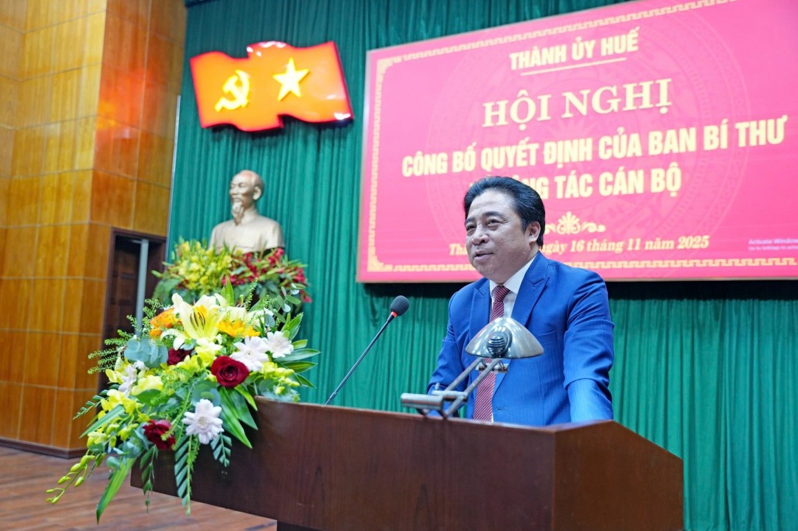 Ông Nguyễn Khắc Toàn được điều động, chỉ định giữ chức Phó Bí thư Thành ủy Huế