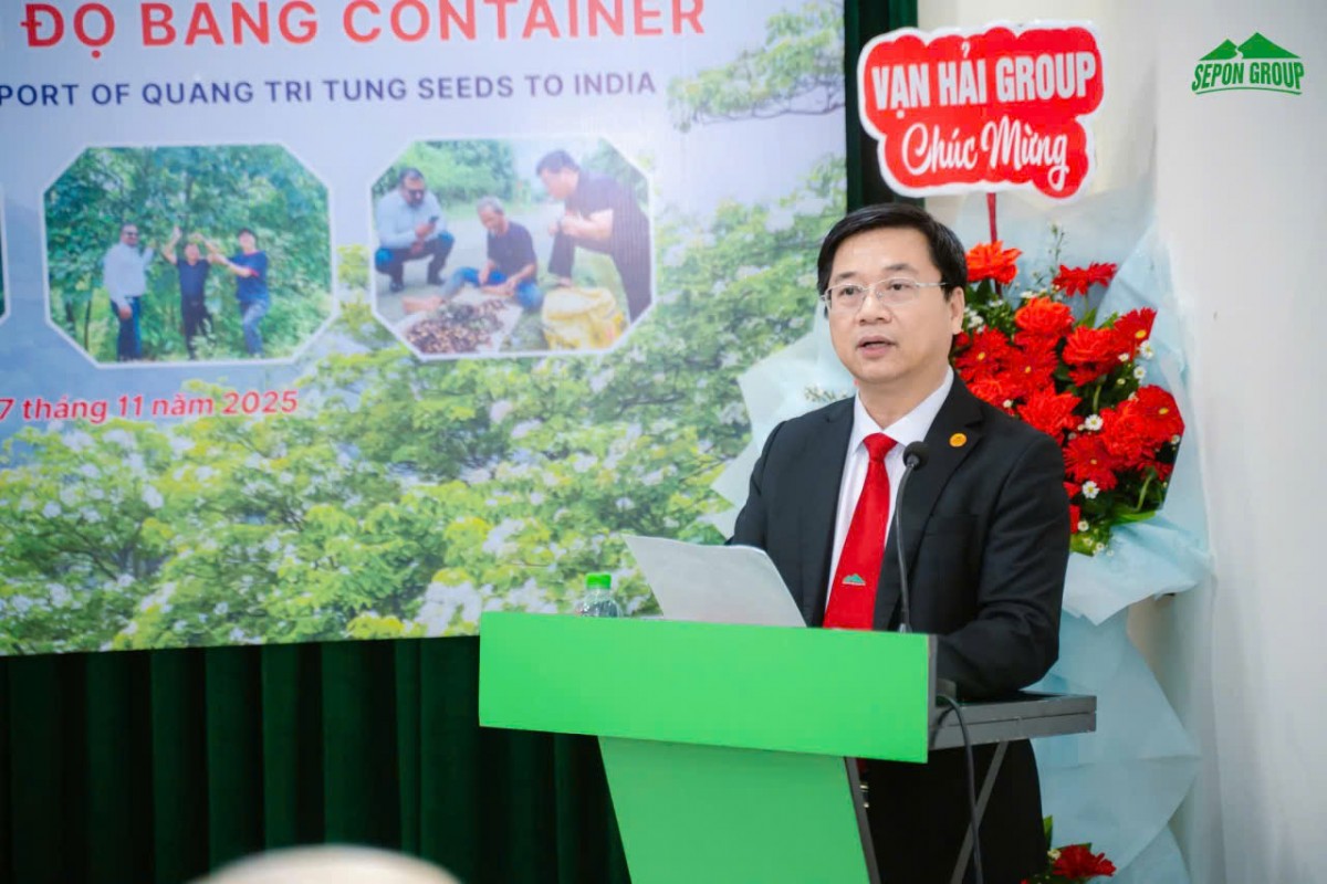 Sepon Group xuất khẩu lô hàng 60 tấn hạt trẩu đầu tiên sang thị trường Ấn Độ