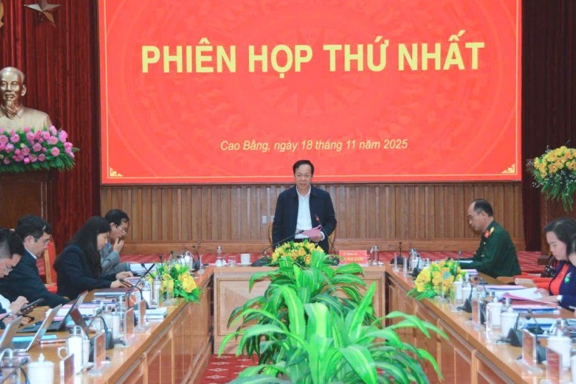 Ủy ban bầu cử tỉnh Cao Bằng tiến hành phiên họp thứ nhất