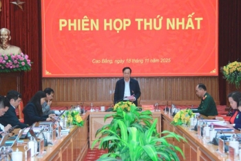 Ủy ban bầu cử tỉnh Cao Bằng tiến hành phiên họp thứ nhất
