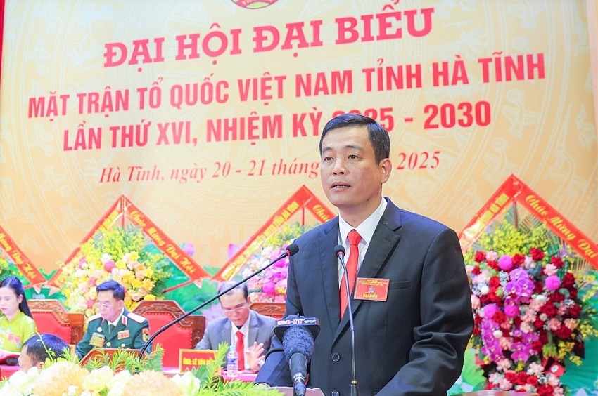 Chủ tịch Ủy ban MTTQ tỉnh Nguyễn Thành Đồng phát biểu khai mạc