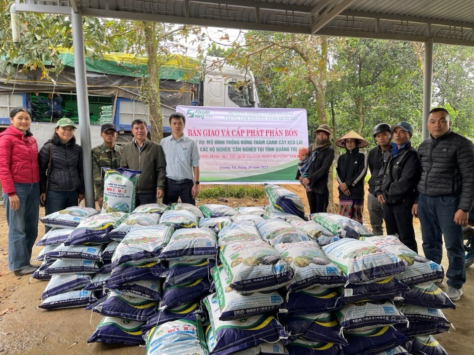 Triển khai mô hình trồng rừng thâm canh cây Keo lai cho các hộ nghèo và cận nghèo ở Quảng Trị