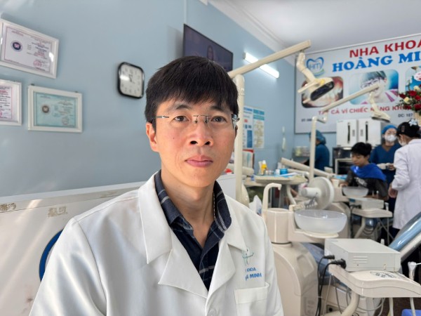 Bác sĩ Trần Duy Hoàng - Phụ trách chuyên môn Phòng khám Nha khoa Hoàng Minh.