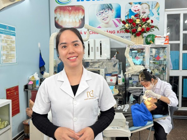 Bà Nguyễn Thị Nhiên - Giám đốc Công ty CP Công nghệ Y khoa An Nhiên, đơn vị quản lý Nha khoa Nhiên.