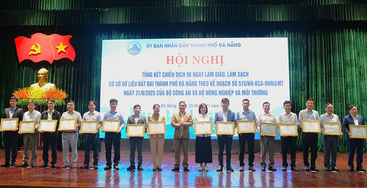 Đà Nẵng hoàn thành Chiến dịch 90 ngày làm giàu, làm sạch cơ sở dữ liệu đất đai