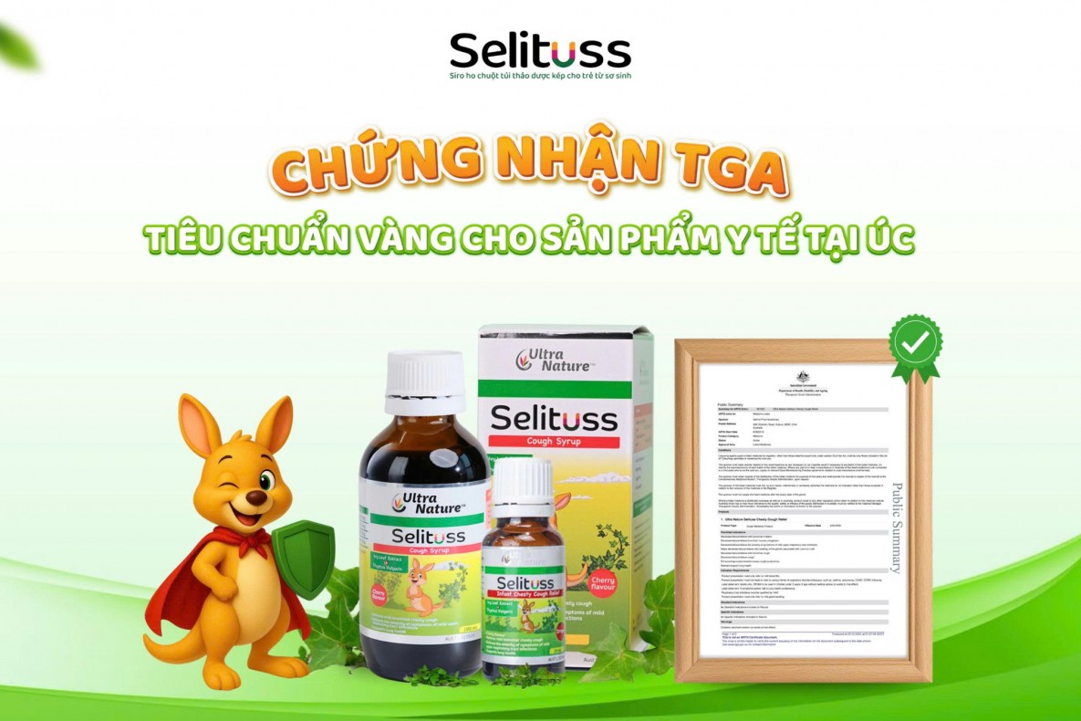 TPBVSK Selituss – “siro ho Chuột Túi” được nhiều phụ huynh tin dùng khi giao mùa
