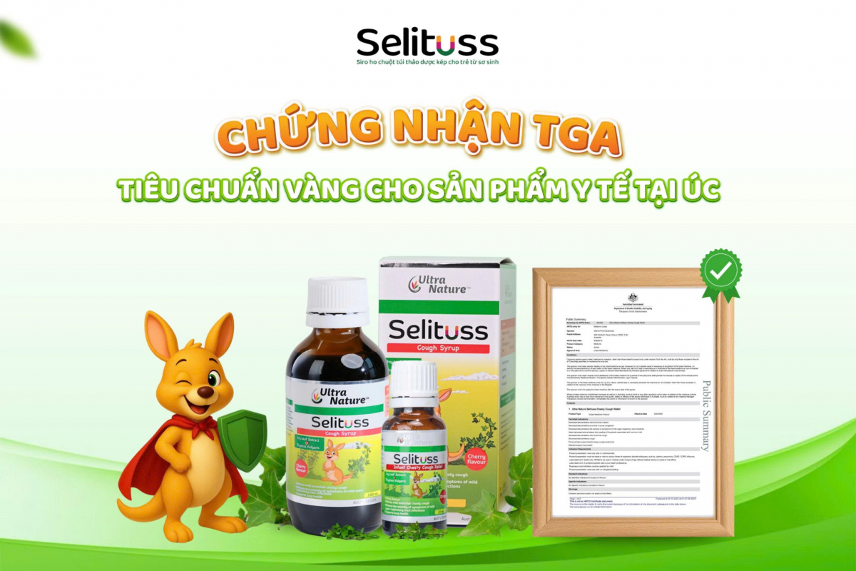 TPBVSK Selituss – “siro ho Chuột Túi” được nhiều phụ huynh tin dùng khi giao mùa
