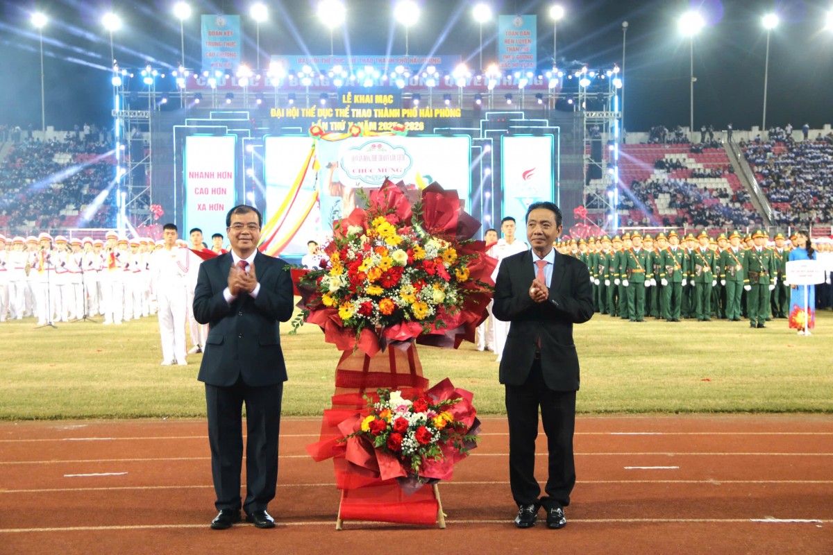 Hải Phòng: Khai mạc Đại hội Thể dục thể thao với sự tham gia của gần 10.000 người