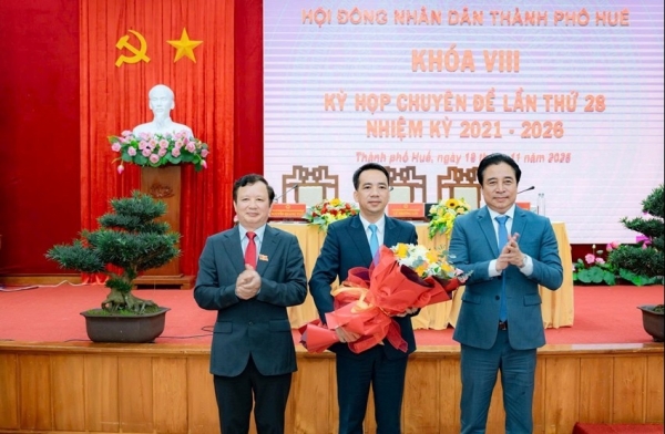 Ông Trần Hữu Thùy Giang được phê chuẩn chức vụ Phó Chủ tịch UBND Tp. Huế