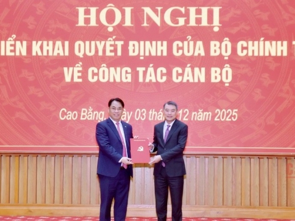Đồng chí Phan Thăng An giữ chức vụ Bí thư Tỉnh ủy Cao Bằng