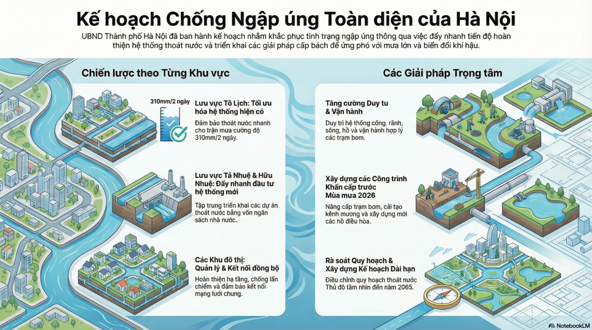 Triển khai nhóm dự án khẩn cấp chống úng ngập, hoàn thành trước mùa mưa 2026