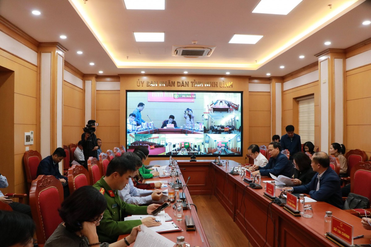 Ninh Bình họp trực tuyến về công tác phòng, chống bệnh Dịch tả lợn Châu Phi