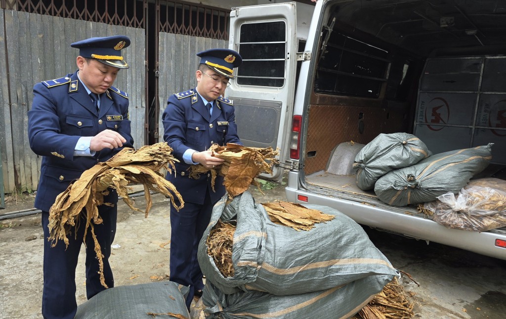 Cao Bằng: Thu giữ 1.231 kg nguyên liệu thuốc lá lá nhập lậu