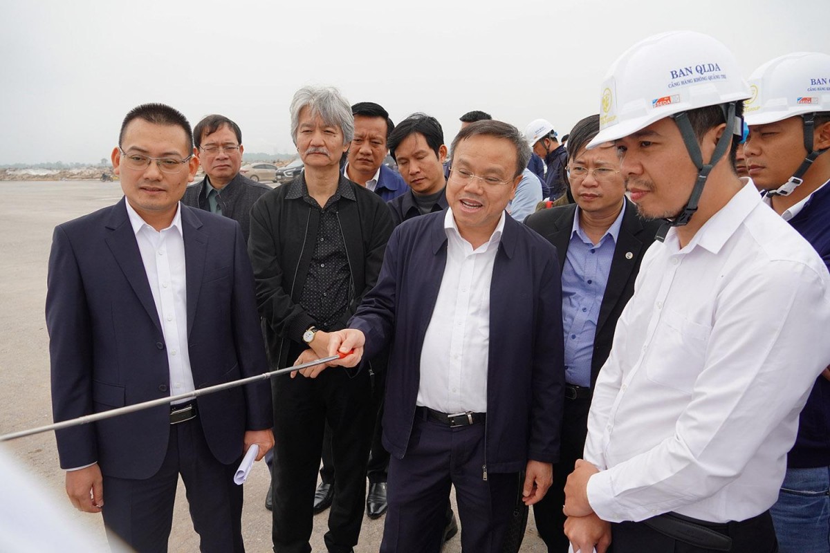 Quảng Trị: Đẩy mạnh thi công các hạng mục Dự án đầu tư xây dựng Cảng hàng không Quảng Trị