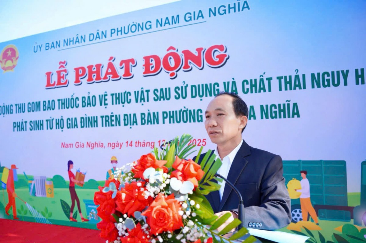 Lâm Đồng: Phường Nam Gia Nghĩa phát động thu gom bao gói thuốc BVTV và chất thải nguy hại Lâm Đồng: Phường Nam Gia Nghĩa phát động thu gom bao gói thuốc BVTV và chất thải nguy hại