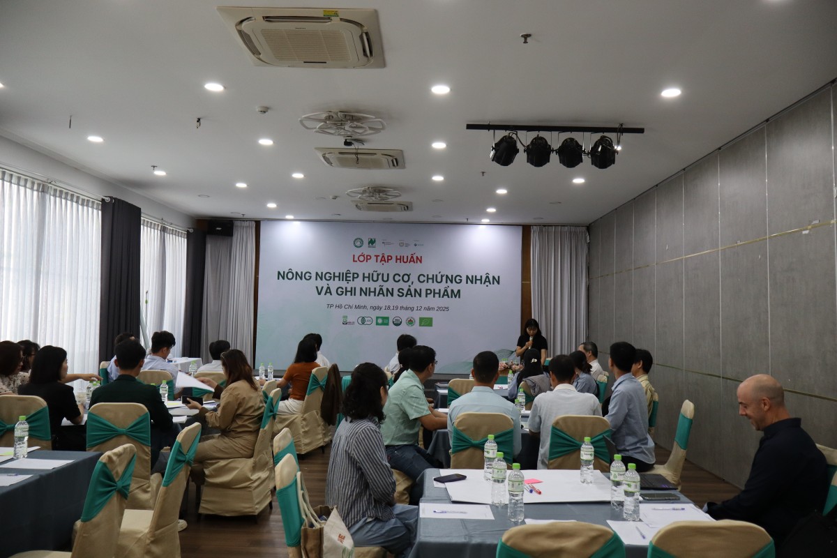 Nâng cao năng lực chứng nhận, nhận diện sản phẩm hữu cơ cho doanh nghiệp và hợp tác xã