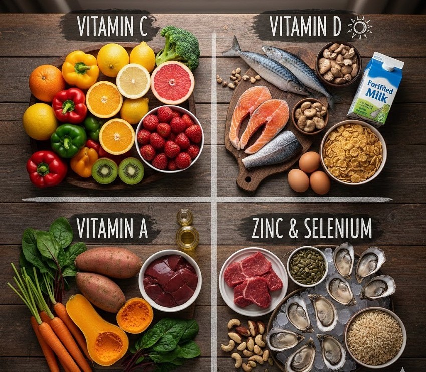 Bí quyết từ dinh dưỡng giúp phòng bệnh mùa đông