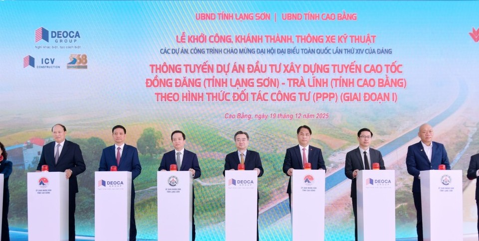 Thông tuyến Dự án cao tốc Đồng Đăng (Lạng Sơn) - Trà Lĩnh (Cao Bằng) giai đoạn 1