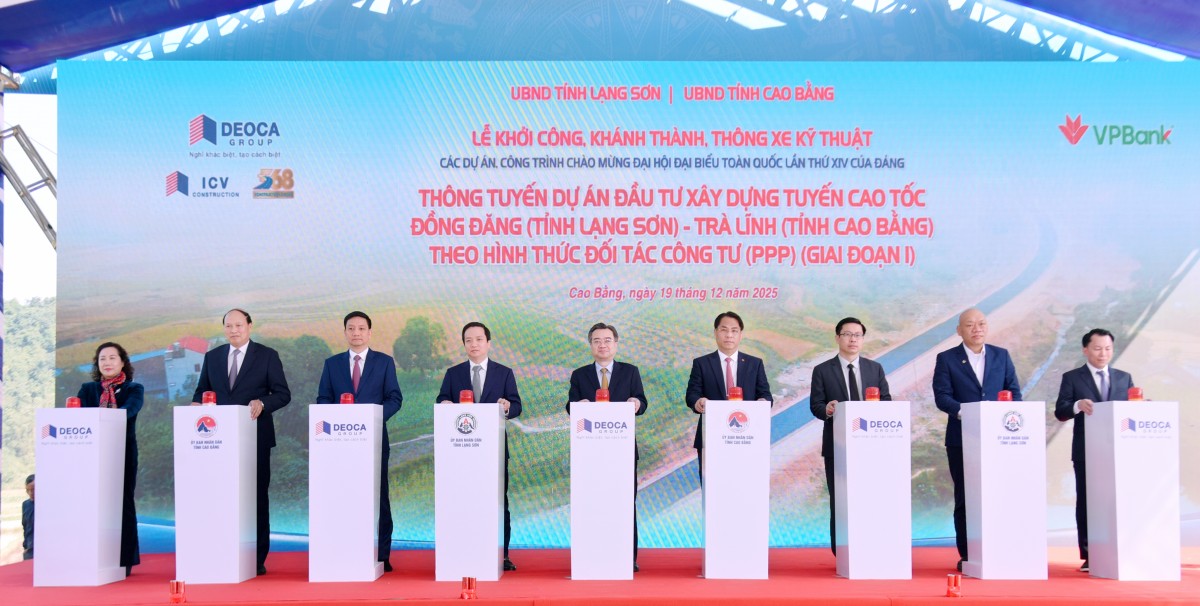 Thông tuyến Dự án cao tốc Đồng Đăng (Lạng Sơn) - Trà Lĩnh (Cao Bằng) giai đoạn 1