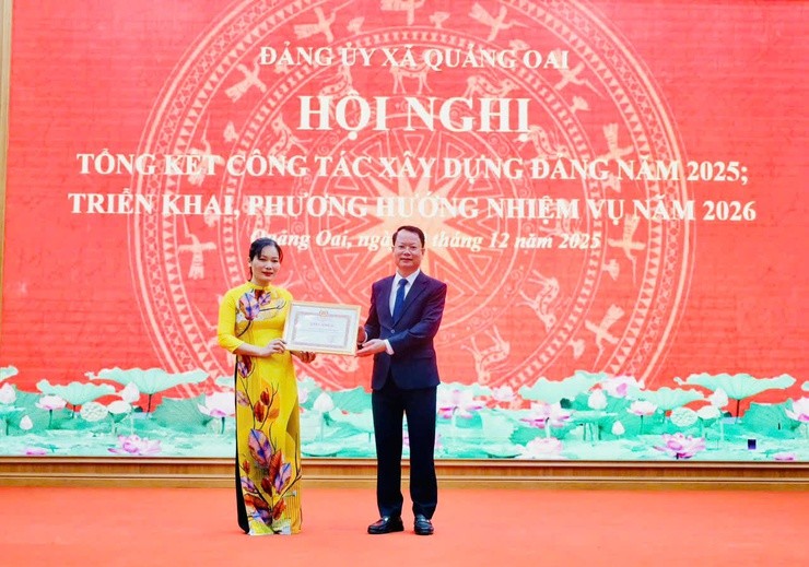 Hà Nội: Đảng ủy xã Quảng Oai tổng kết công tác xây dựng Đảng năm 2025