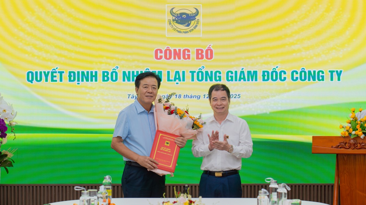 Ông Ngô Văn Đông tiếp tục giữ chức Tổng giám đốc Công ty Cổ phần Phân bón Bình Điền