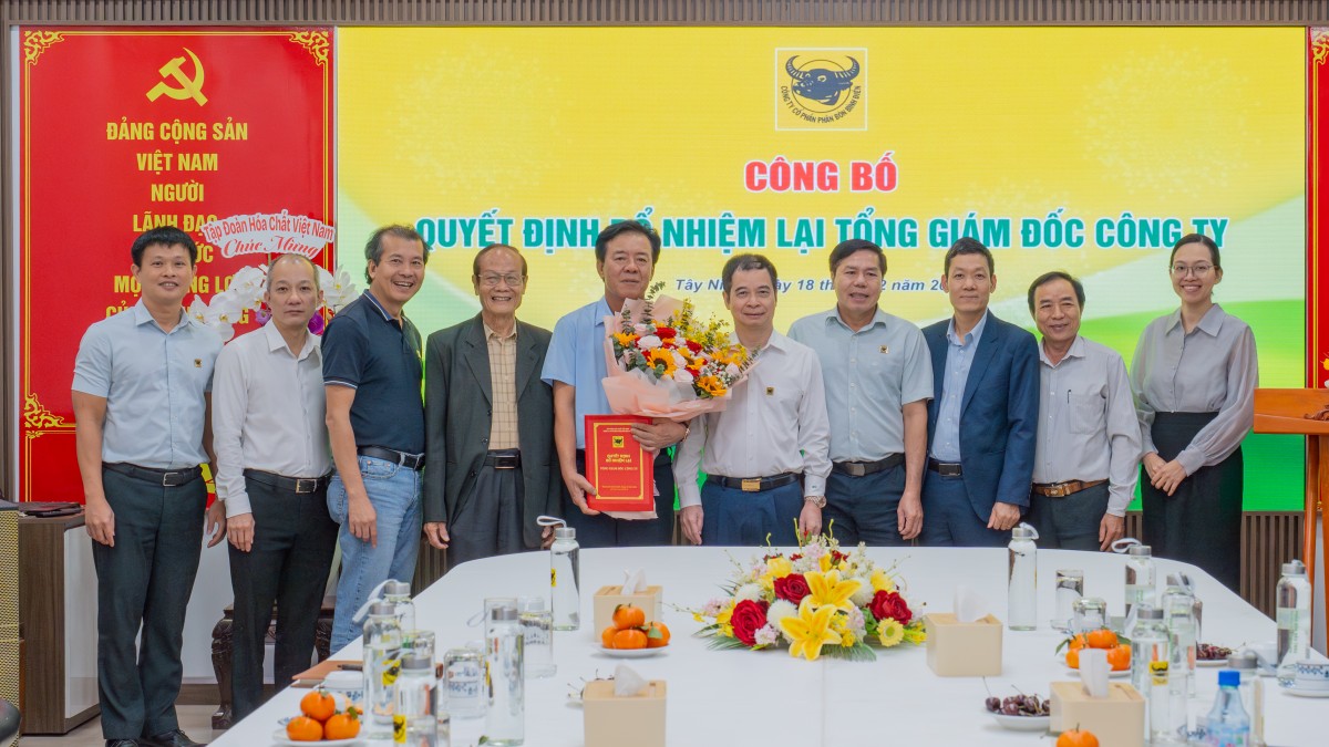 Ông Ngô Văn Đông tiếp tục giữ chức Tổng giám đốc Công ty Cổ phần Phân bón Bình Điền