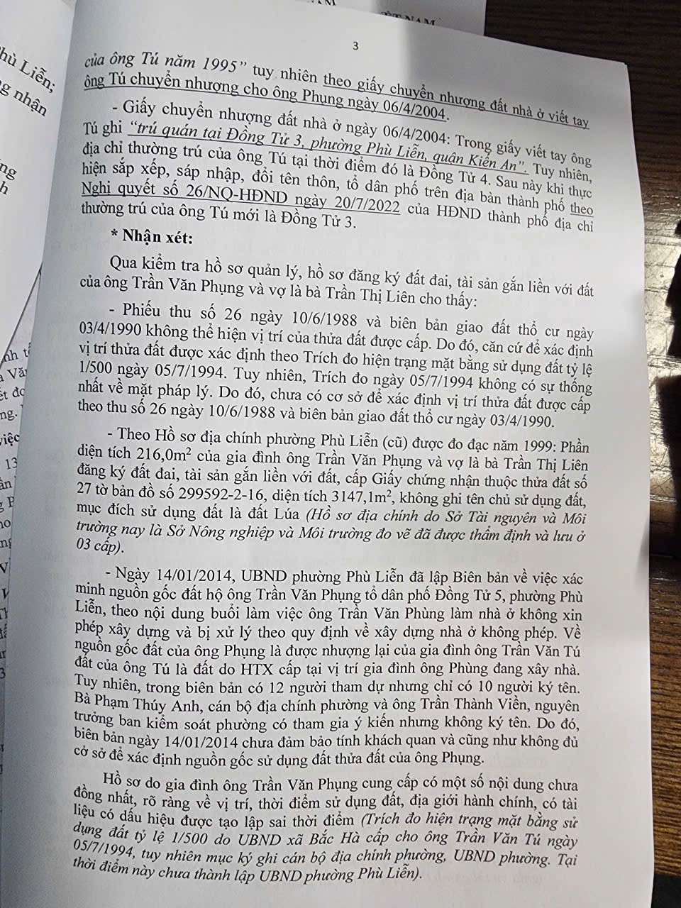 Gian nan hành trình xin cấp “sổ đỏ” trên địa bàn phường Phù Liễn (Hải Phòng)