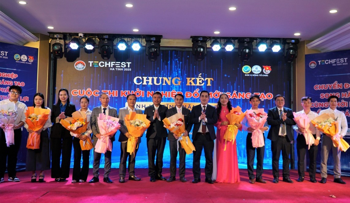 Trao giải cuộc thi Khởi nghiệp đổi mới sáng tạo tỉnh Hà Tĩnh năm 2025