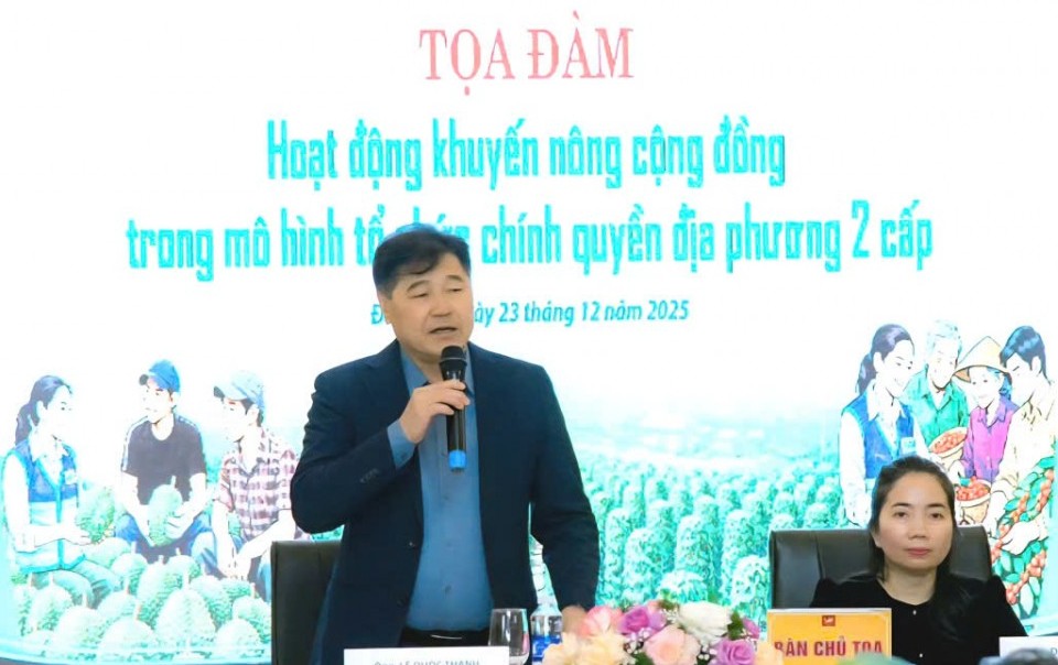 Thúc đẩy vai trò khuyến nông cộng đồng trong mô hình chính quyền địa phương 2 cấp