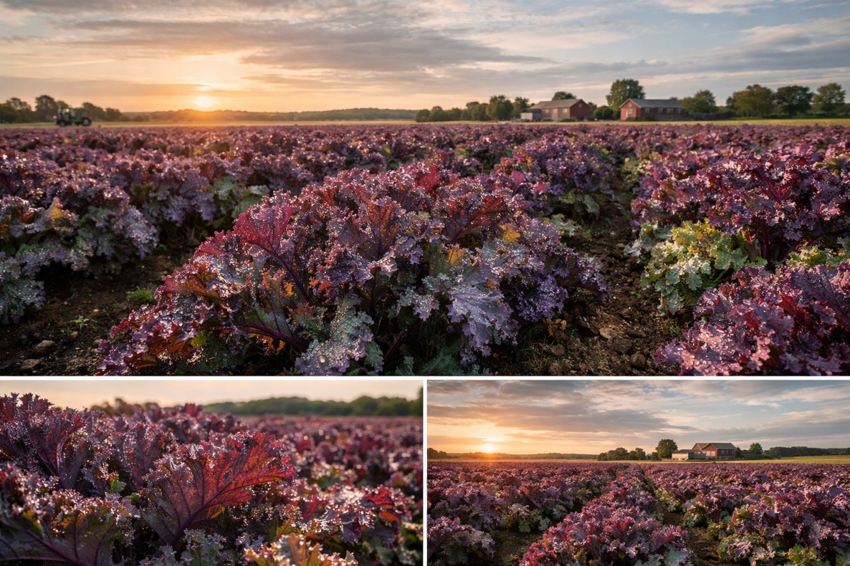 Cải xoăn cũng có phiên bản cao cấp - bản màu đỏ tía Tesco Finest chính thức ra mắt