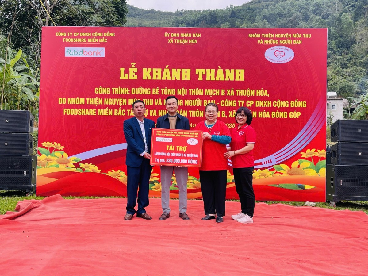 Tuyên Quang: Khánh thành công trình đường bê tông nội thôn Mịch B