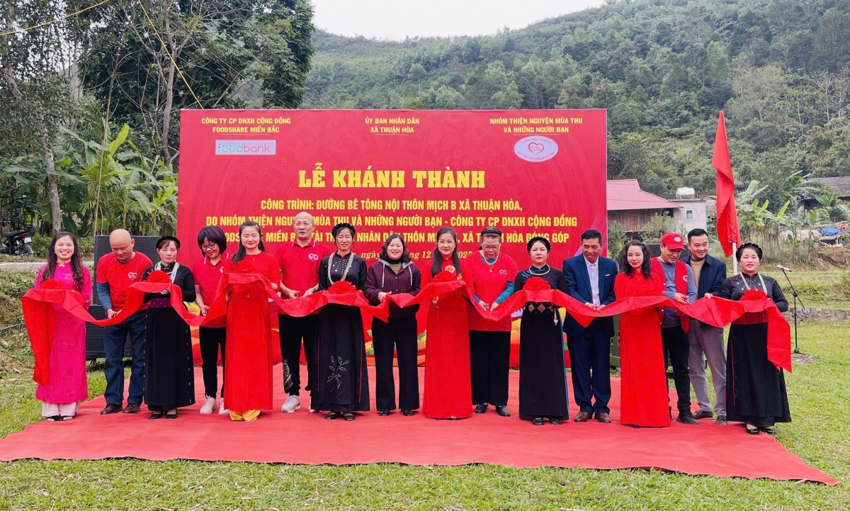 Tuyên Quang: Khánh thành công trình đường bê tông nội thôn Mịch B