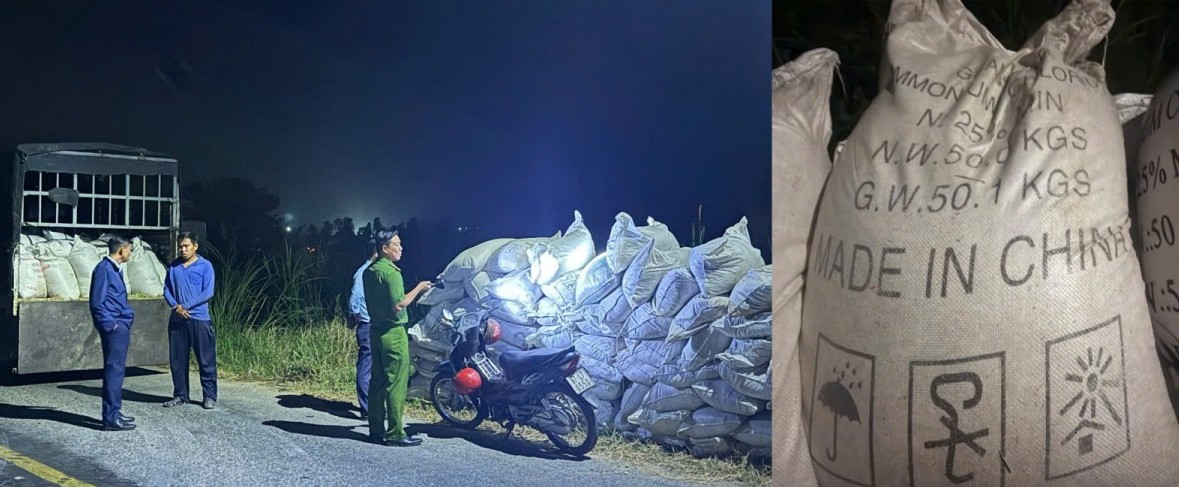 An Giang: Tạm giữ hơn 20 tấn phân bón vô cơ không có hóa đơn chứng từ